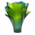 Ваза для цветов "Magnum Ginkgo" зеленая (h=52) Daum (Лимитированная серия 99 экз.)