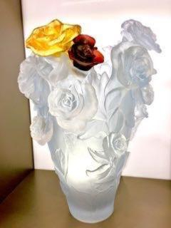 Ваза для цветов "Rose Passion Magnum" белый (h=53) Daum (Лимитированная серия 50 экз.)