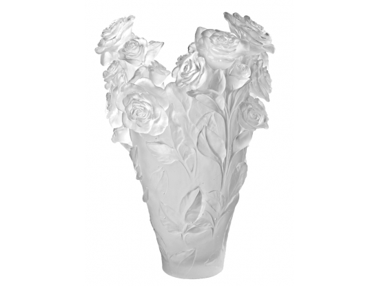 Ваза для цветов "Rose Passion Magnum" белый (h=53) Daum (Лимитированная серия 50 экз.)