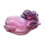 Вазочка для конфет "Rose Passion" красно-фиолетовая Daum