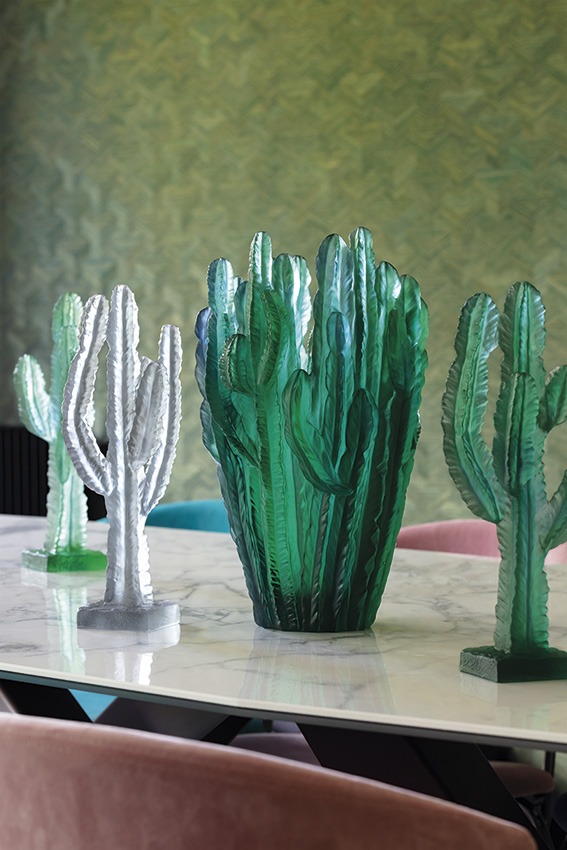Статуэтка "Кактус" Jardin de Cactus зеленый (h=35) Daum