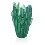 Ваза для цветов "Кактус" Jardin de Cactus зеленая (h=41) Daum