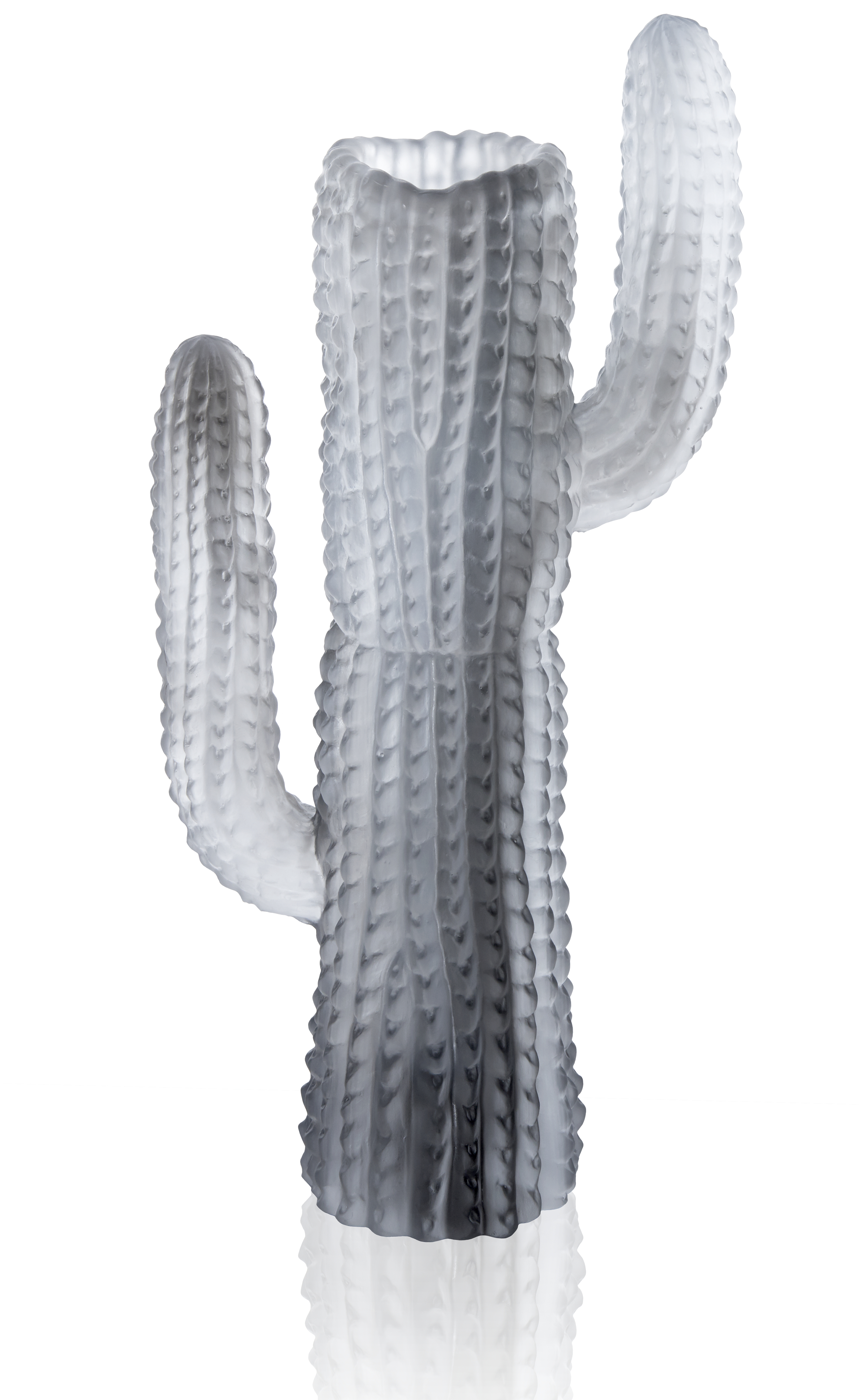 Ваза для цветов "Кактус" Jardin de Cactus серая (h=46) Daum