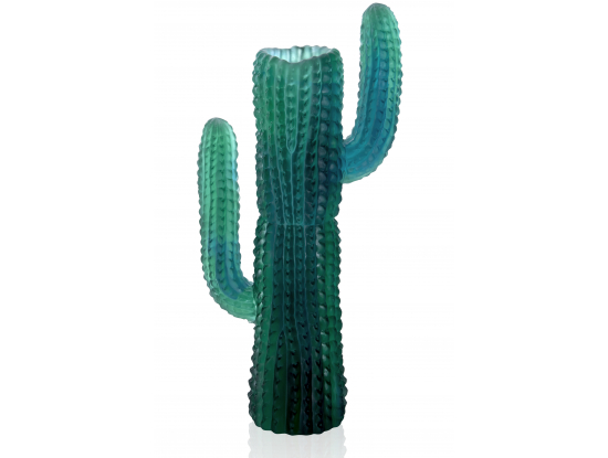 Ваза для цветов "Кактус" Jardin de Cactus зеленая (h=46) Daum