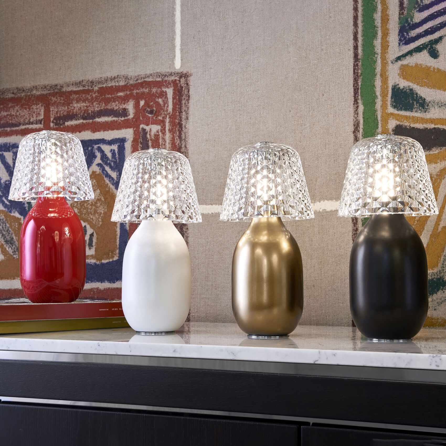 Лампа настольная Baby "Candy Light" черная Baccarat
