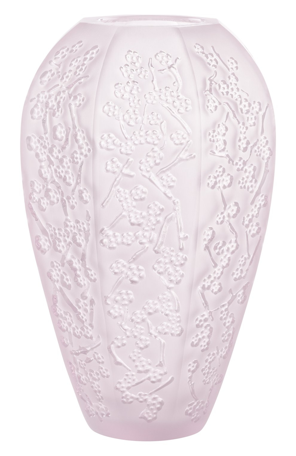 Ваза для цветов "Sakura" розовая H=17,5 Lalique