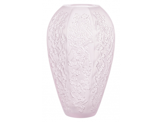 Ваза для цветов "Sakura" розовая H=17,5 Lalique
