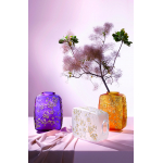 Ваза для цветов "Fleurs De Cerisier" фуксия с золотым Lalique (Лимитированная коллекция 88 экз.)