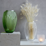 Ваза для цветов "Muguet" зелёная Lalique