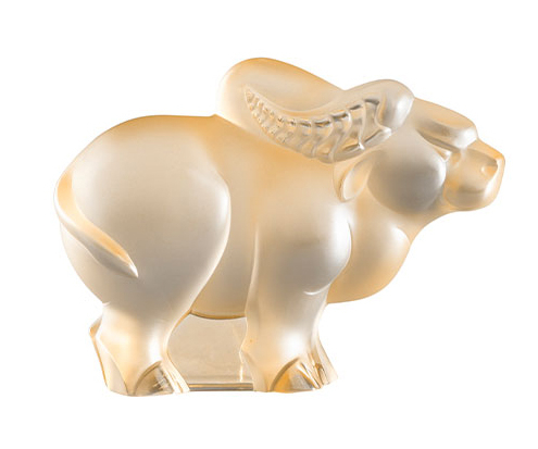 Статуэтка "Бык" золотой Lalique