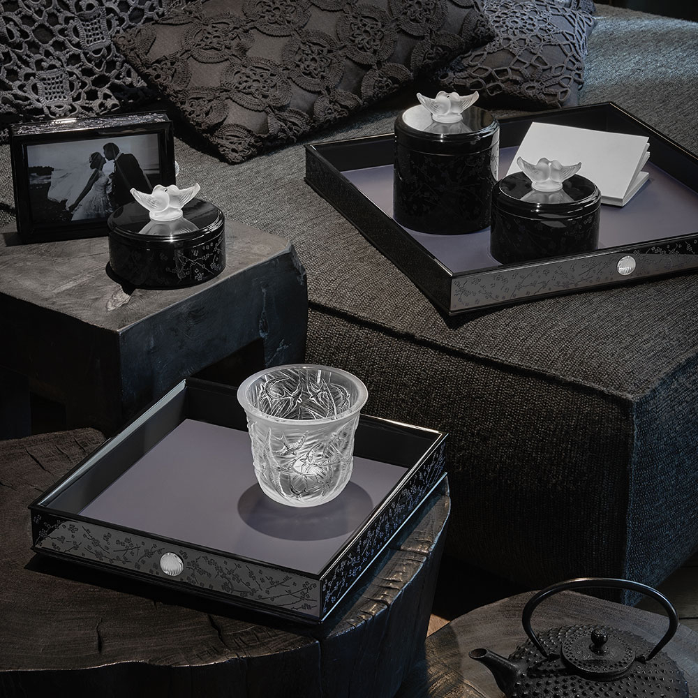Шкатулка для украшений "FLEURS DE CERISIERS" H= 15,6 Lalique