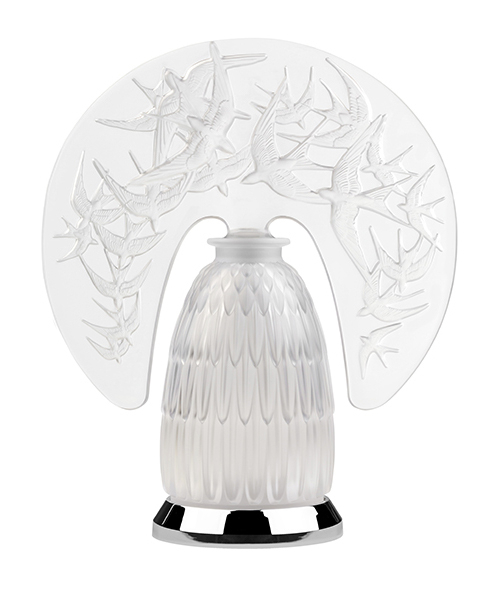 Лампа настольная прозрачная "Hirondelles" H=34,4 Lalique