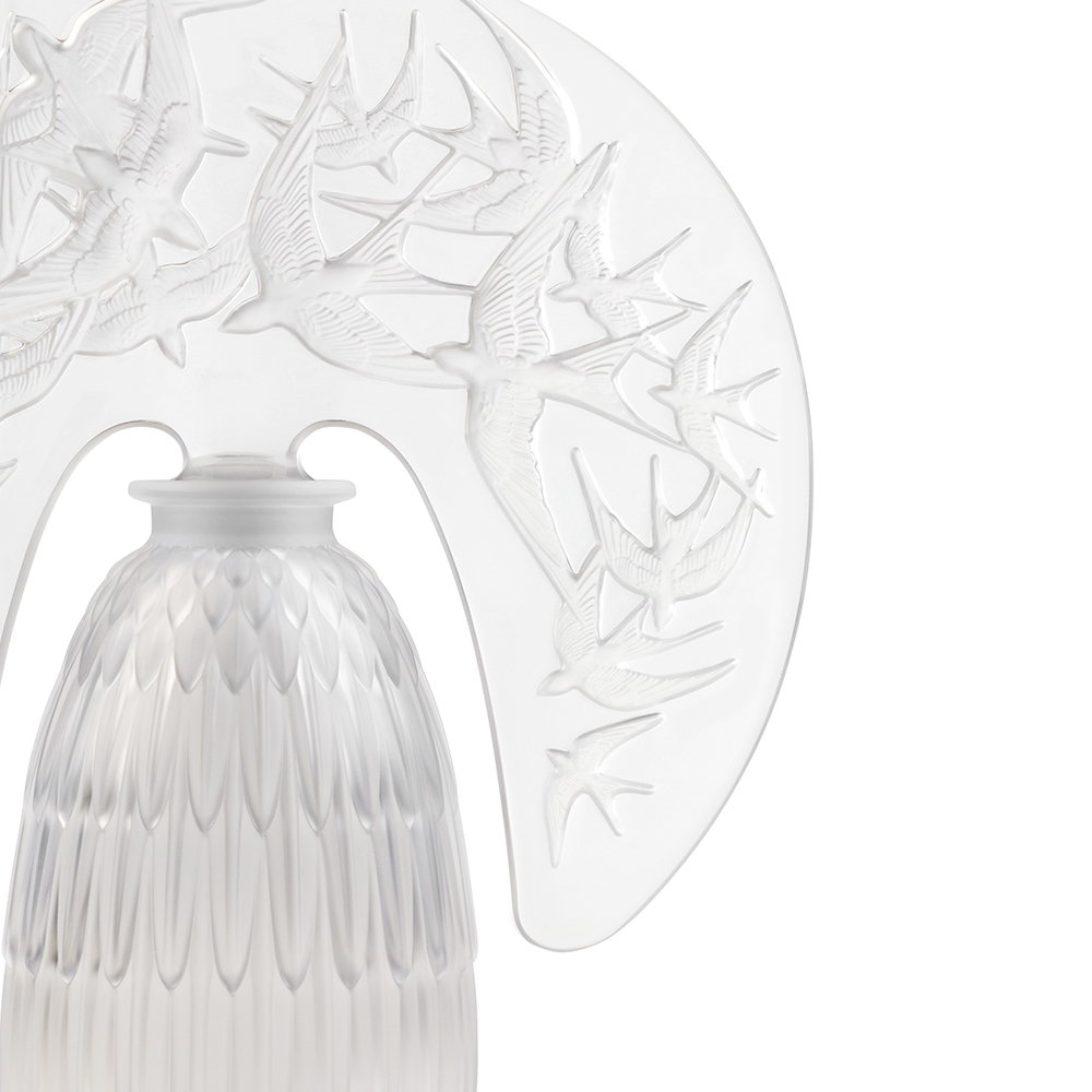 Лампа настольная прозрачная "Hirondelles" H=34,4 Lalique