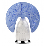 Лампа настольная синяя "Hirondelles" H=34,4 Lalique