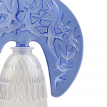 Лампа настольная синяя "Hirondelles" H=34,4 Lalique