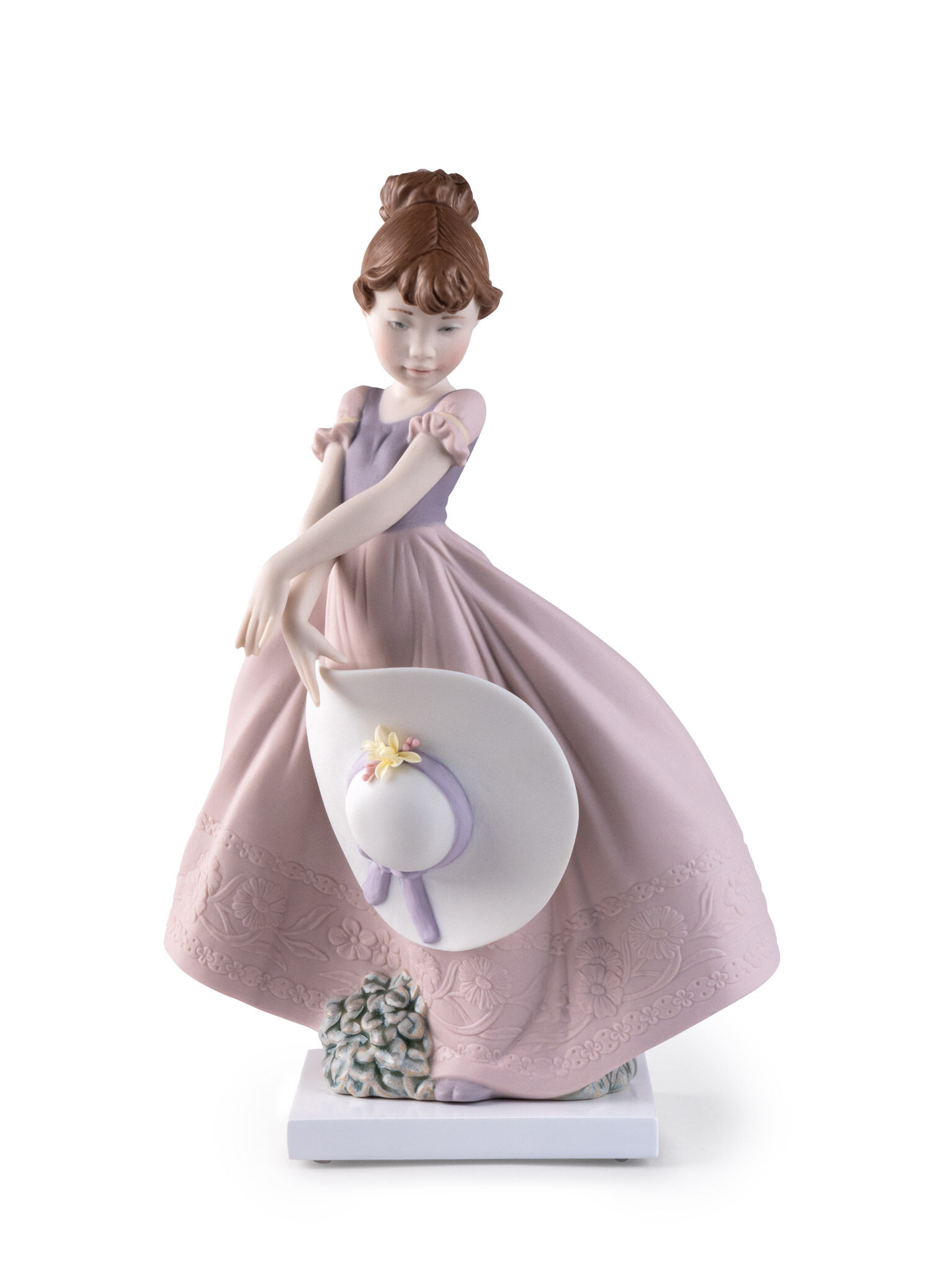 Статуэтка "Соломенная шляпа на ветру" Lladro