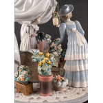 Статуэтка "Цветочный рынок" Lladro (Лимитированная серия 750 экз.)