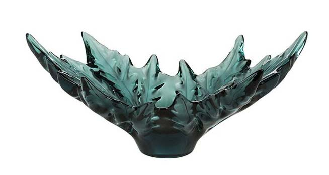 Блюдо для фруктов зелёная "Champs‑Élysées" Lalique
