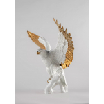 Статуэтка "Орёл" бело-золотой Lladro