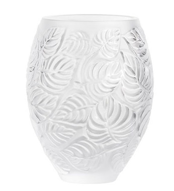 Ваза для цветов "Feuilles" прозрачная Lalique