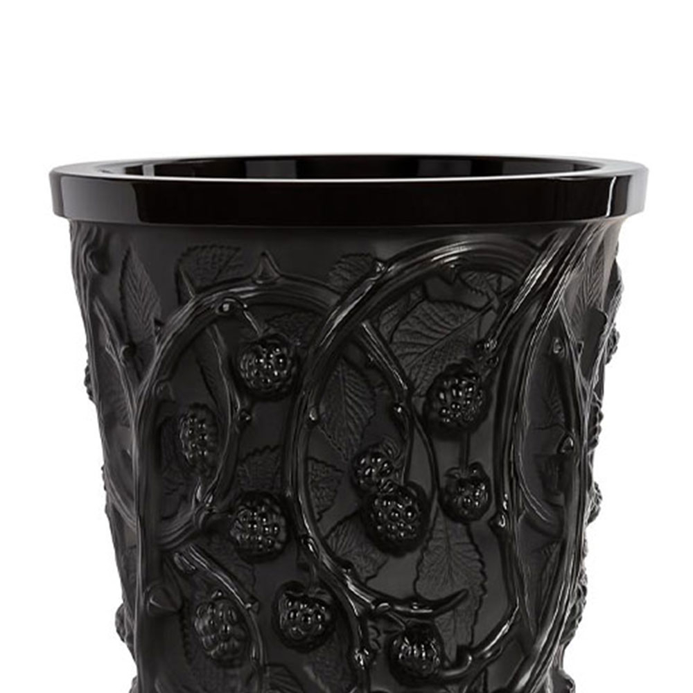 Ваза для цветов "Mures" чёрная Lalique