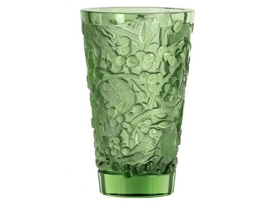 Ваза для цветов "Merles&Raisins" зелёная Lalique