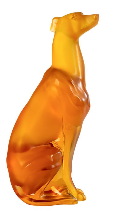 Статуэтка "Борзая" янтарнаяLalique