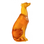 Статуэтка "Борзая" янтарнаяLalique