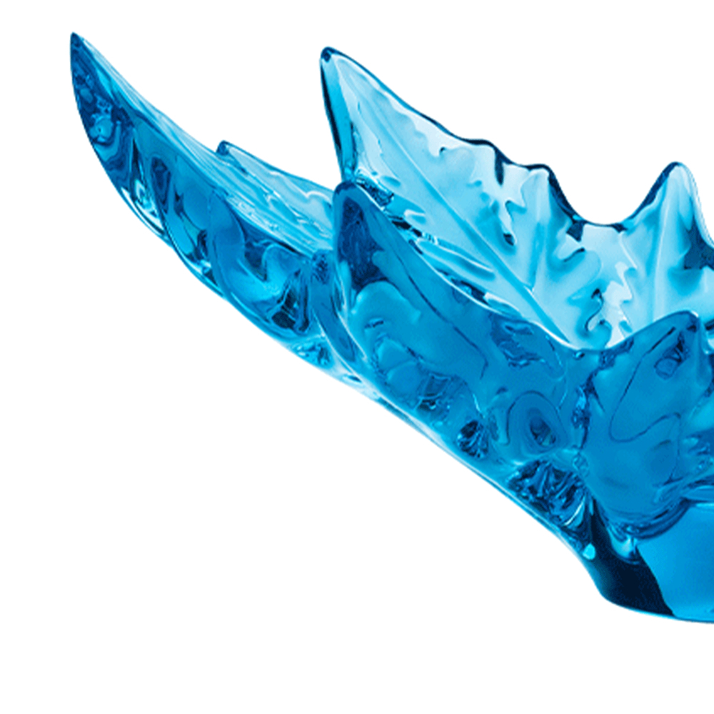 Ваза для фруктов синяя "Champs-Elysees" Lalique